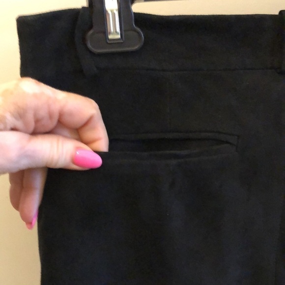 Cynthia Rowley Leather Suede Bermuda Shorts Capris Size 4 Dressy - Picture 6 of 10